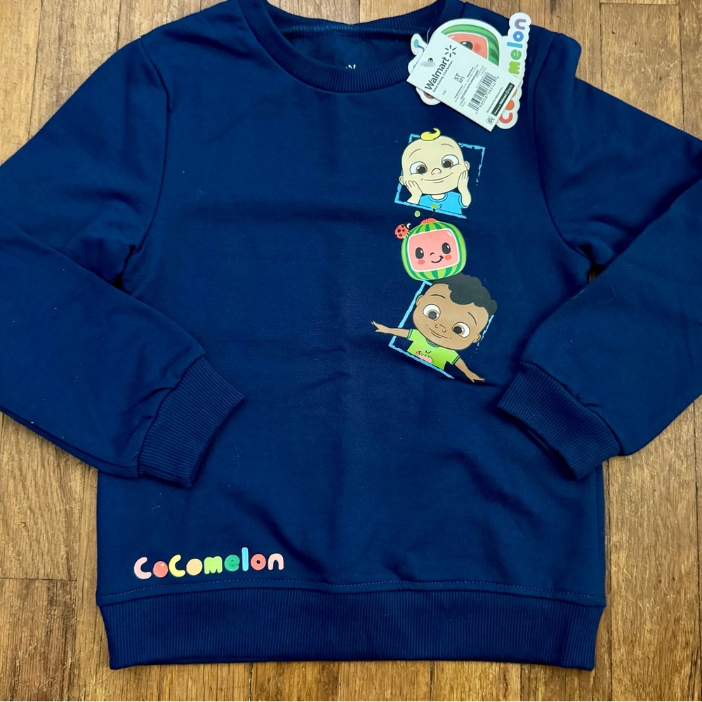 Kids CoComelon Sweatshirt ~ Size 5T ~ NWT!